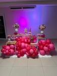 Decor. Pink Rosa - Delicado - Festa Completa Personalizada (Com Balões)  - imagem 1