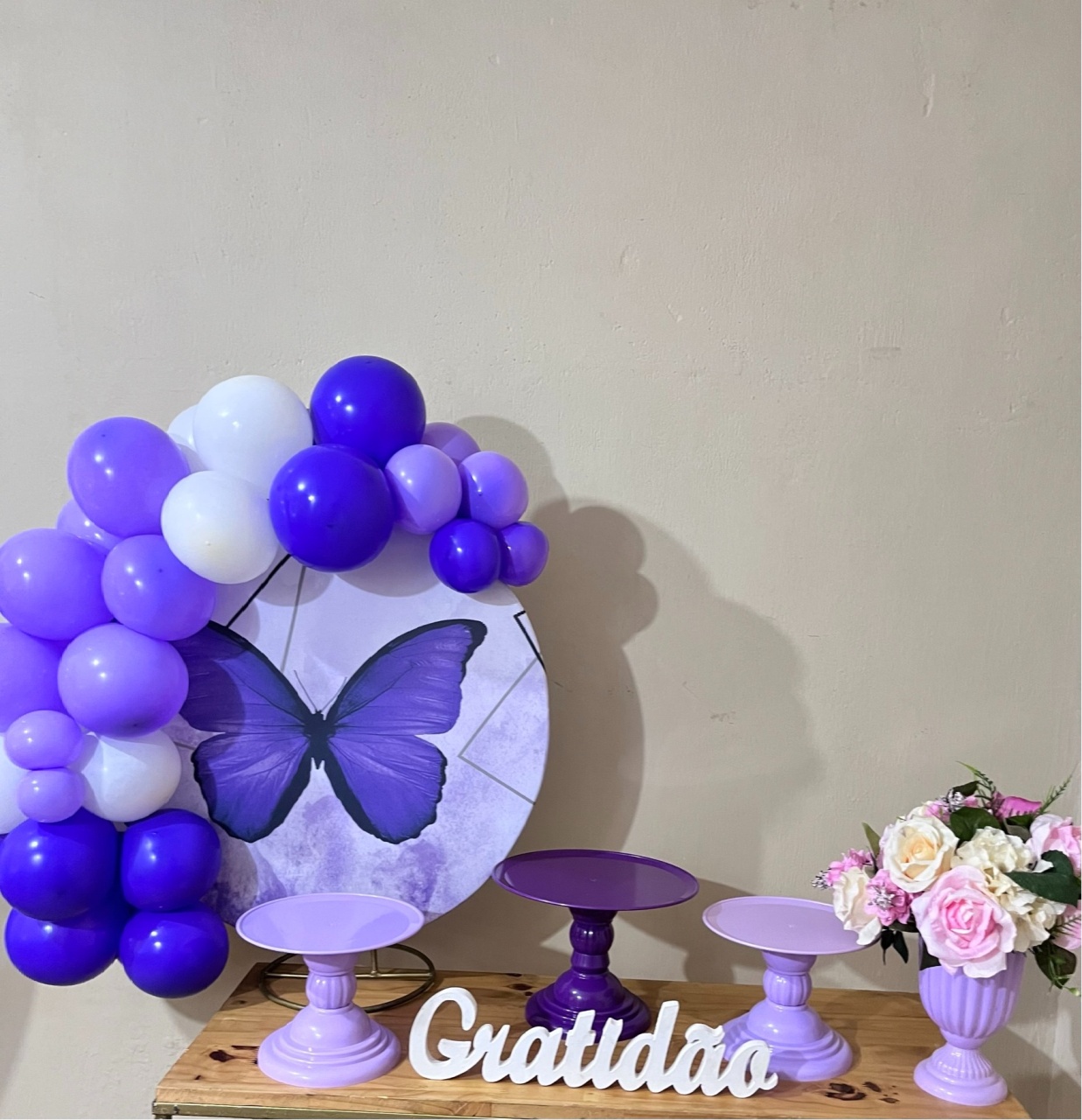 Borboletas Lilas - Mini Festa Na Mesa - Kit Festejar  - PEGUE E MONTE CATALAGO VEM FESTEJAR PALMAS