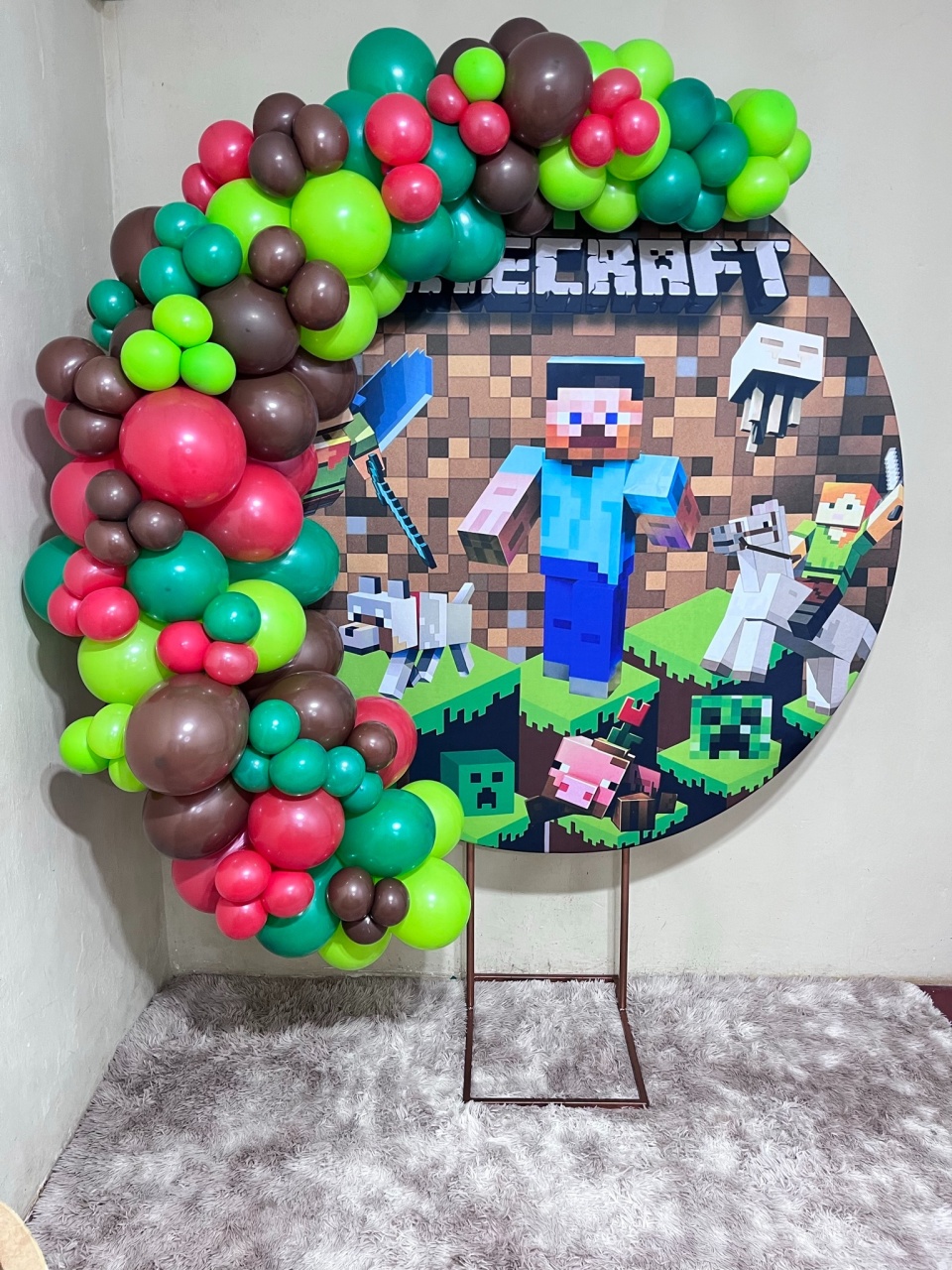 Balões Minecraft  - PEGUE E MONTE CATALAGO VEM FESTEJAR PALMAS