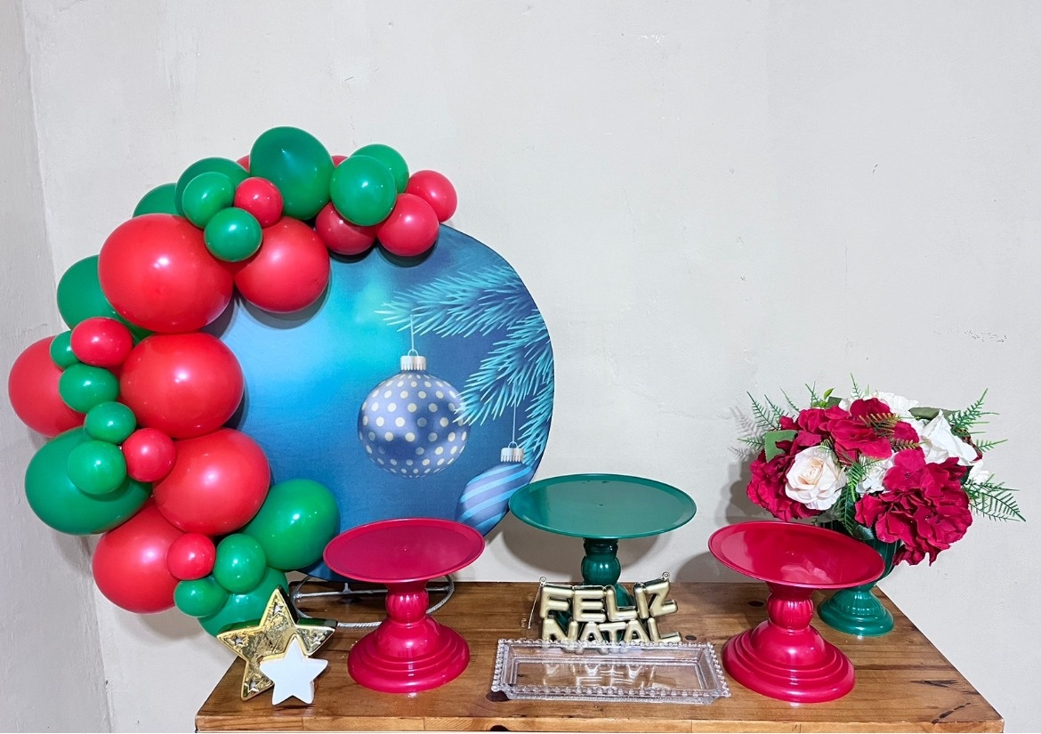 Mini Festa - Kit Festejar - Decorações Natalinas - 2025  - PEGUE E MONTE CATALAGO VEM FESTEJAR PALMAS