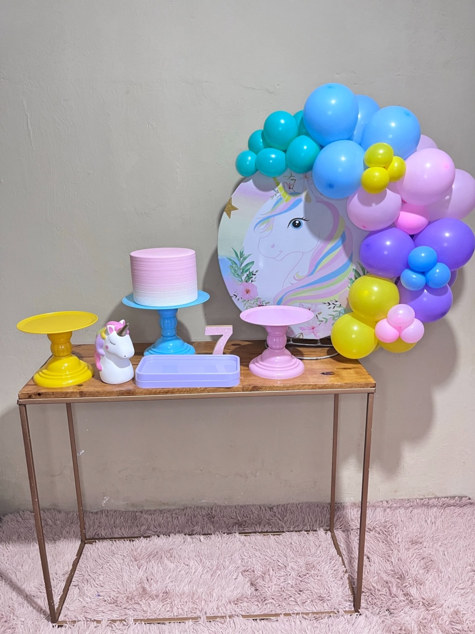 Unicornio 2 - Mini Festa - Kit Comemore - PEGUE E MONTE CATALAGO VEM FESTEJAR PALMAS