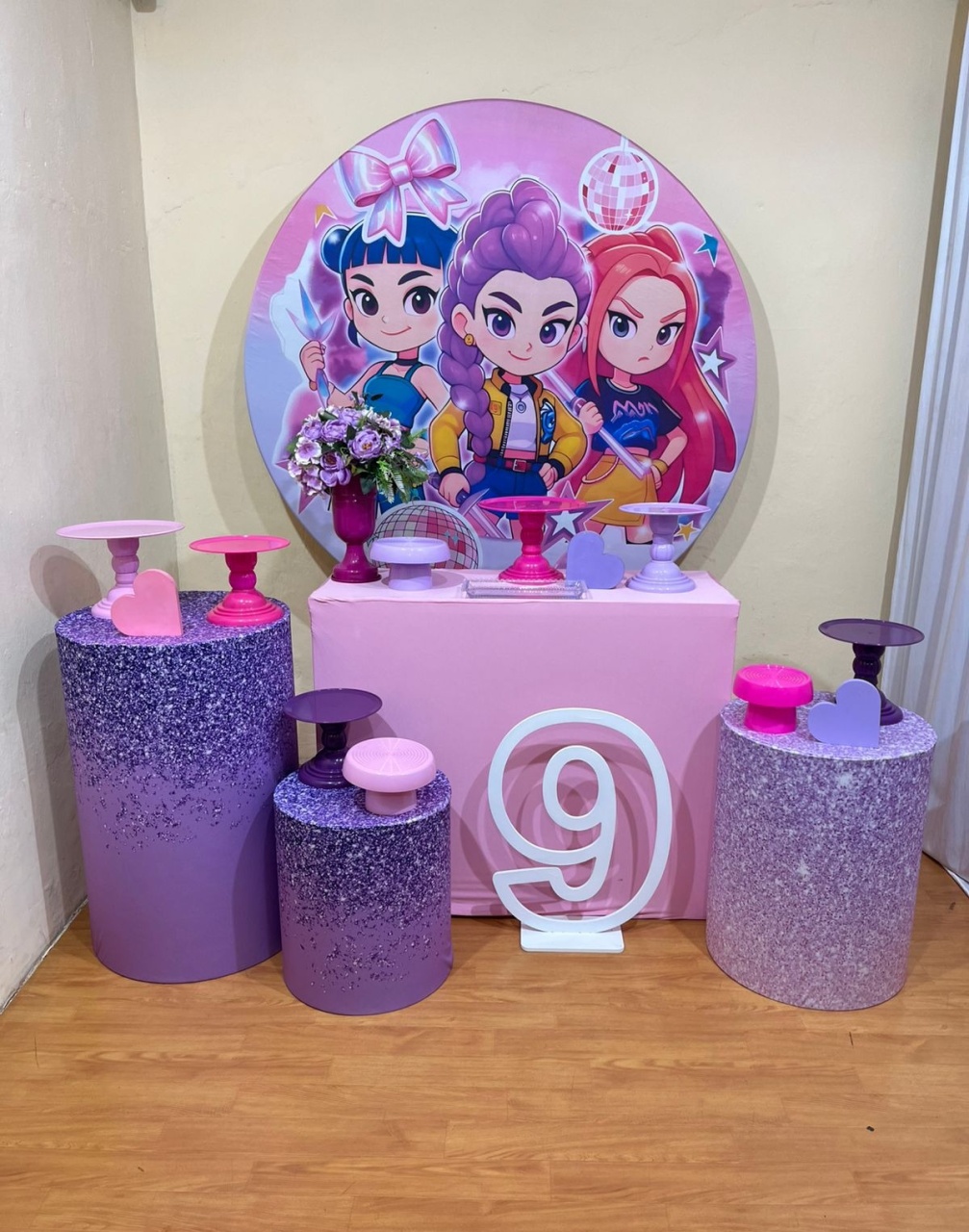 Guerreiras Do K-Pop - Festa Completa - Kit Comemore Com Numero Mdf - PEGUE E MONTE CATALAGO VEM FESTEJAR PALMAS