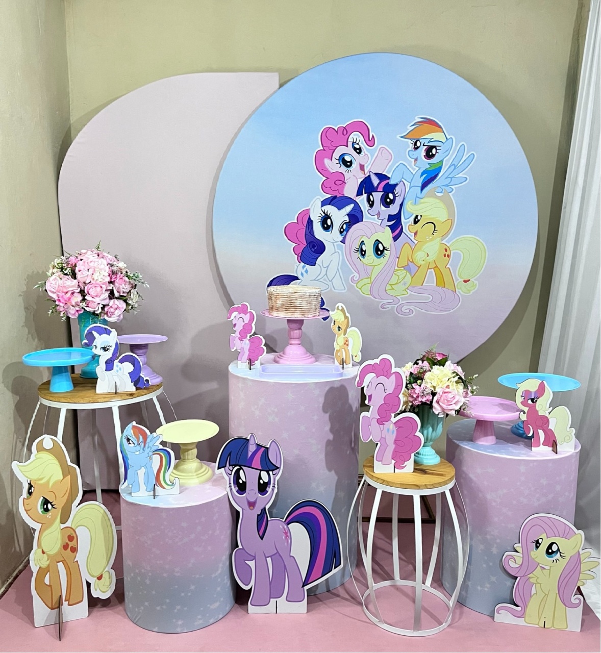 My Litlle Poney - Festa Completa - Kit Comemore (Sem Painel Lateral) - PEGUE E MONTE CATALAGO VEM FESTEJAR PALMAS