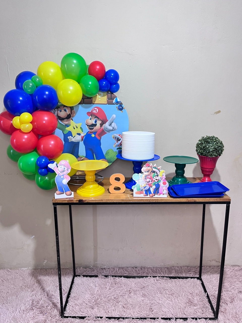 Super Mario Bros - Mini Festa - Kit Comemore - PEGUE E MONTE CATALAGO VEM FESTEJAR PALMAS