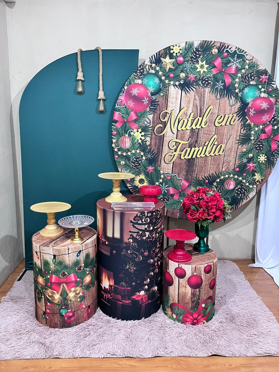 Decorações Natalinas - 2025  - Kit Comemore - PEGUE E MONTE CATALAGO VEM FESTEJAR PALMAS