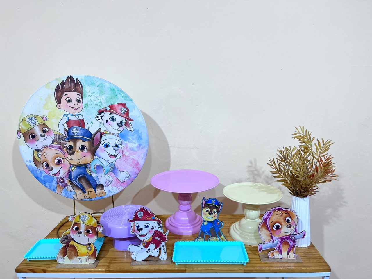 Patrulha Canina Candy Meninas - Mini Festa - Kit Parabéns - PEGUE E MONTE CATALAGO VEM FESTEJAR PALMAS