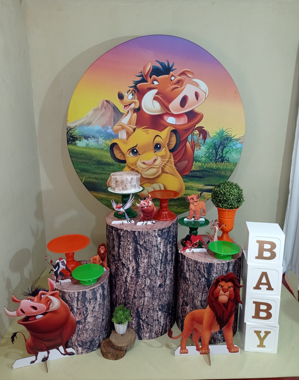 Rei Leão - Completo - Kit Festejar  - C/ Cubos Baby - PEGUE E MONTE CATALAGO VEM FESTEJAR PALMAS