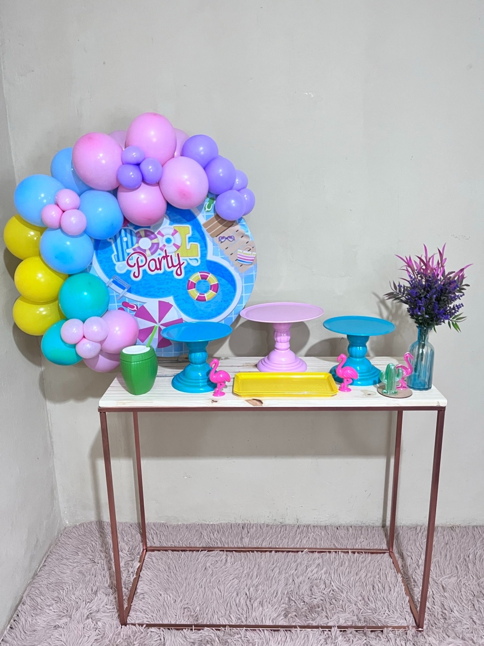 Pool Party - Mini Festa - Kit Comemore - PEGUE E MONTE CATALAGO VEM FESTEJAR PALMAS