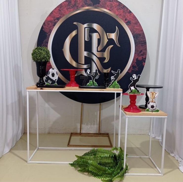 Flamengo - Festa Completa - Kit Festejar  Com Mesas de Ferro - PEGUE E MONTE CATALAGO VEM FESTEJAR PALMAS