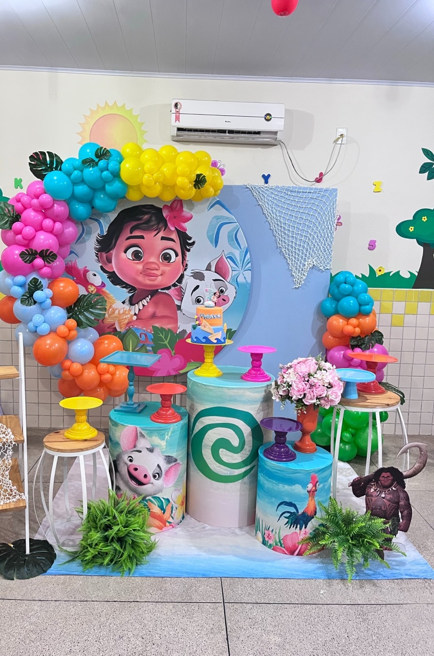 Moana Baby - Festa Completa - Kit Festão Com Balões - PEGUE E MONTE CATALAGO VEM FESTEJAR PALMAS