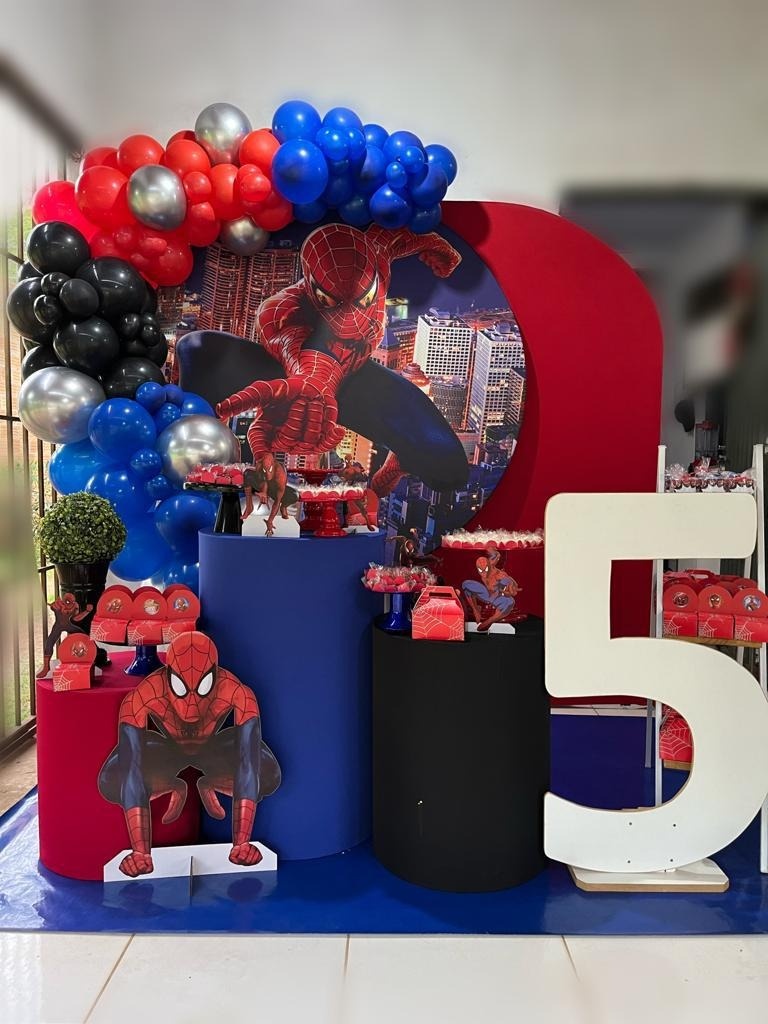 Homem Aranha - Festa Completa - Kit Comemore (Com Balões)  - PEGUE E MONTE CATALAGO VEM FESTEJAR PALMAS