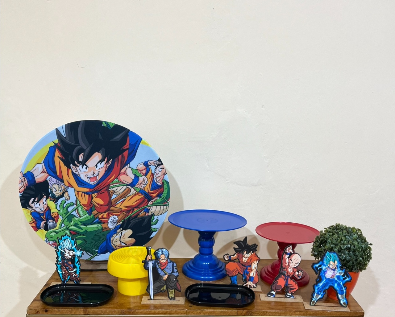 Dragon Ball - Mini Festa - Kit Parabéns - PEGUE E MONTE CATALAGO VEM FESTEJAR PALMAS
