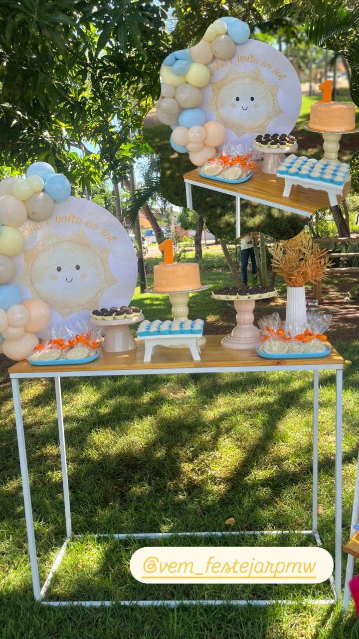 Solzinho Menino - Mini Festa - Kit Comemore - PEGUE E MONTE CATALAGO VEM FESTEJAR PALMAS