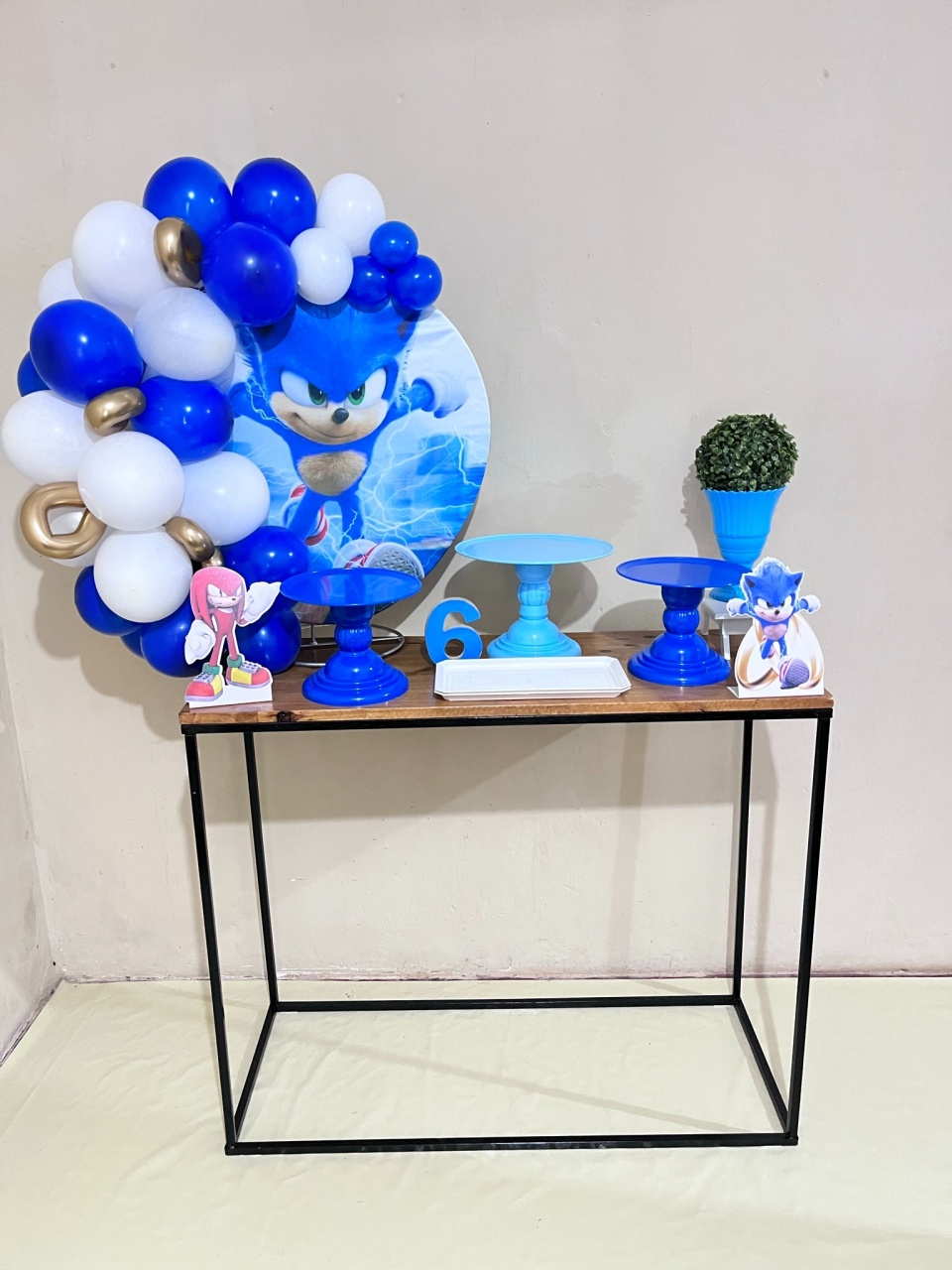 Sonic - Mini Festa - Kit Comemore - PEGUE E MONTE CATALAGO VEM FESTEJAR PALMAS