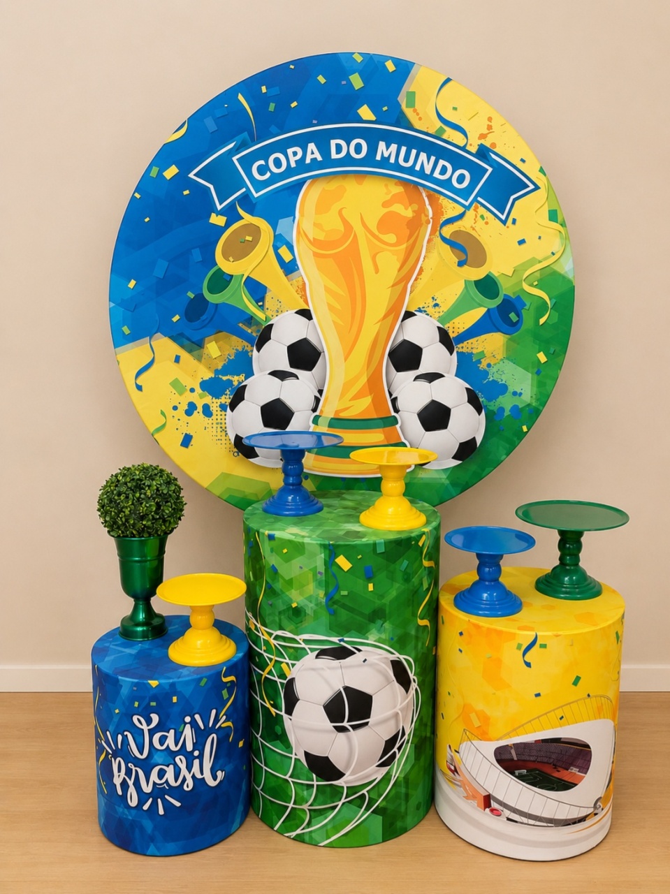 Copa Do Mundo Futebol  - Festa Completa - Kit Festejar - PEGUE E MONTE CATALAGO VEM FESTEJAR PALMAS