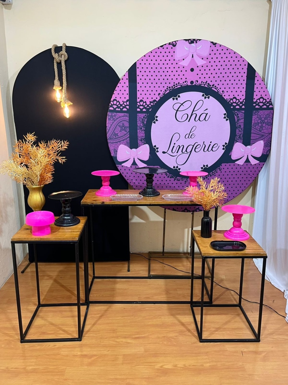 Cha de Lingerie Preto + Roxo + Rosa - Festa Completa - Kit Festejar  - PEGUE E MONTE CATALAGO VEM FESTEJAR PALMAS