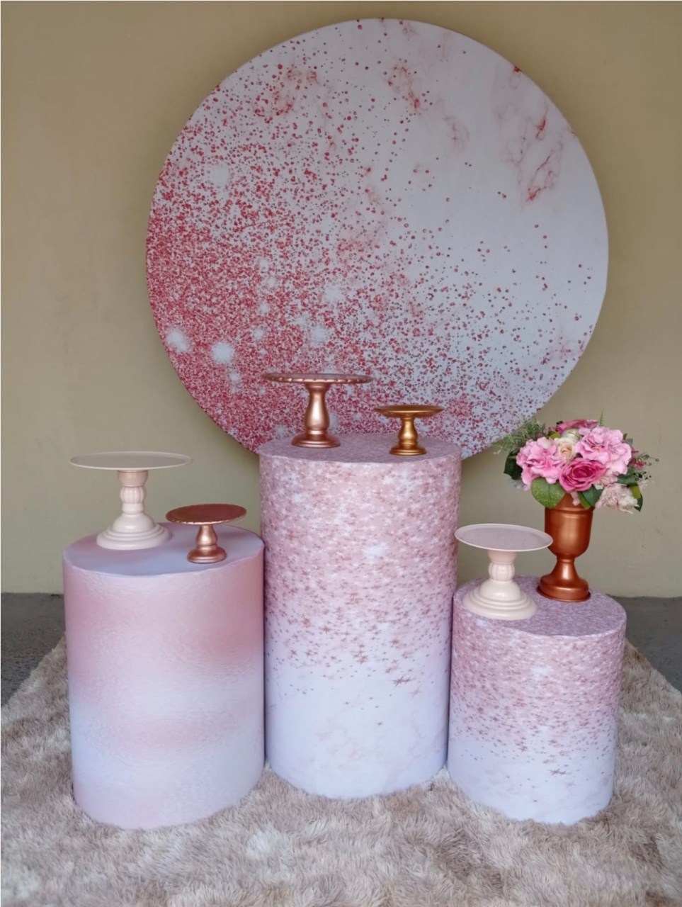 Rose Dourado - Festa Completa - Kit Festejar - PEGUE E MONTE CATALAGO VEM FESTEJAR PALMAS