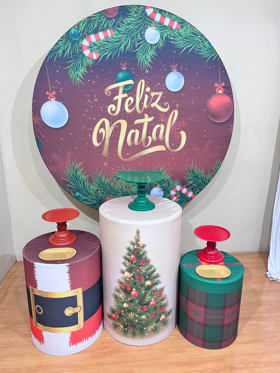 Decorações Natalinas - 2025  - Kit Parabéns - PEGUE E MONTE CATALAGO VEM FESTEJAR PALMAS