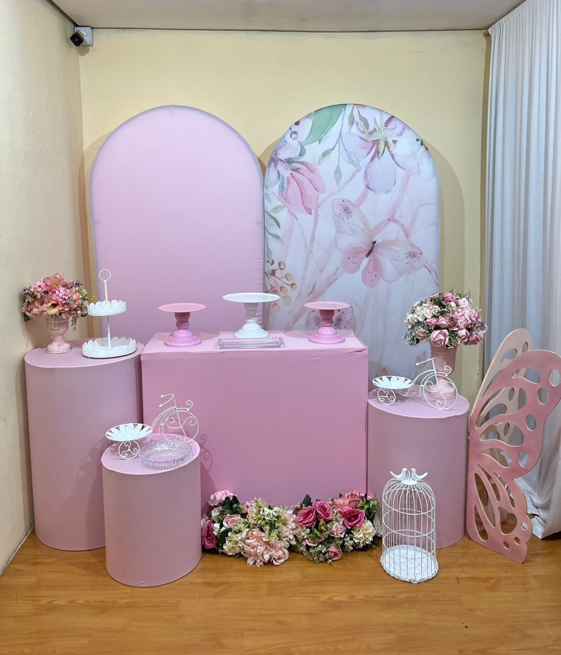 Jardim das Borboletas Rosa Romano - Festa Completa - Kit Festão - PEGUE E MONTE CATALAGO VEM FESTEJAR PALMAS