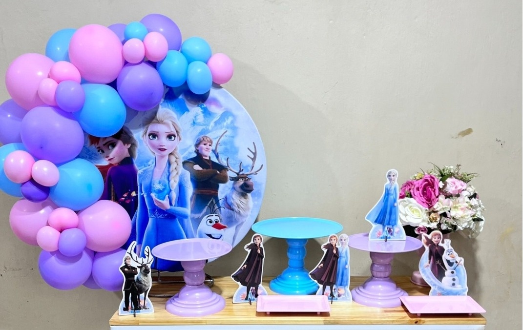 Frozen  - Mini Festa - Kit Festejar - PEGUE E MONTE CATALAGO VEM FESTEJAR PALMAS