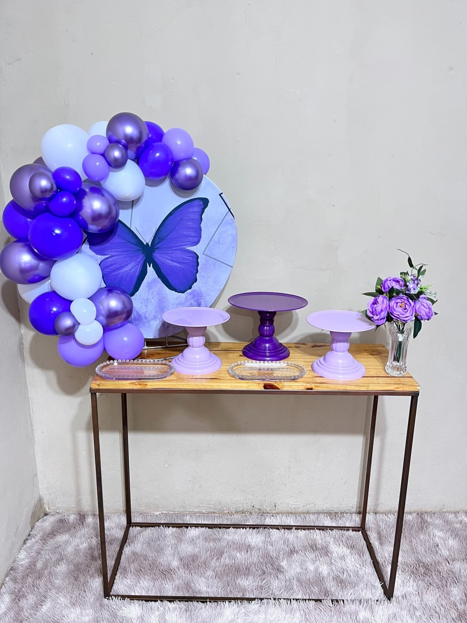 Borboletas Lilas - Mini Festa Na Mesa - Kit Comemore - PEGUE E MONTE CATALAGO VEM FESTEJAR PALMAS