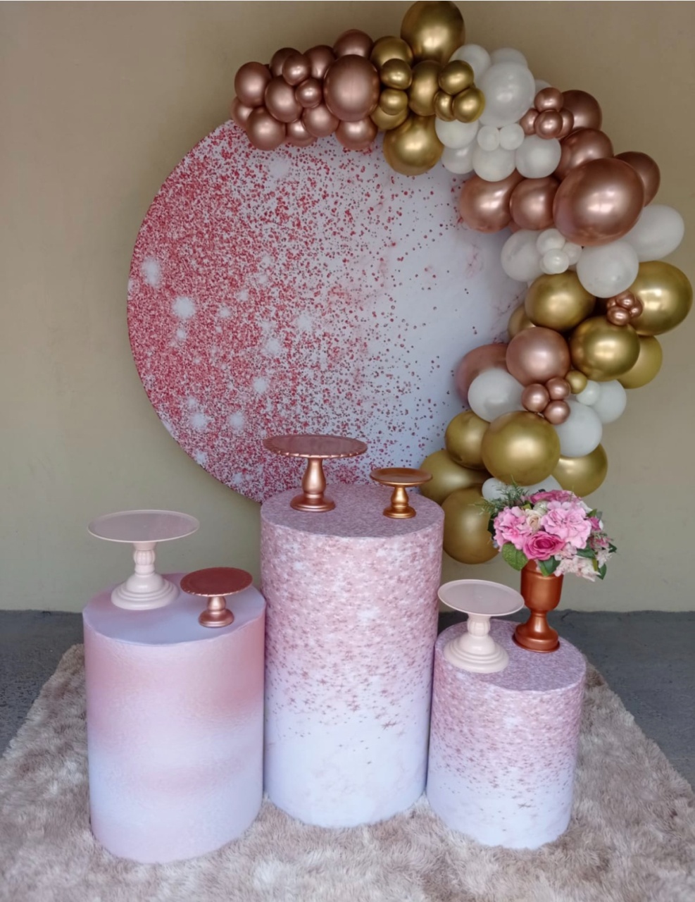 Rose Dourado - Festa Completa - Kit Festejar Com Balões - PEGUE E MONTE CATALAGO VEM FESTEJAR PALMAS