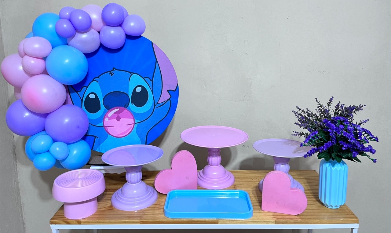 Stitch   - Mini Festa - Kit Festejar - PEGUE E MONTE CATALAGO VEM FESTEJAR PALMAS