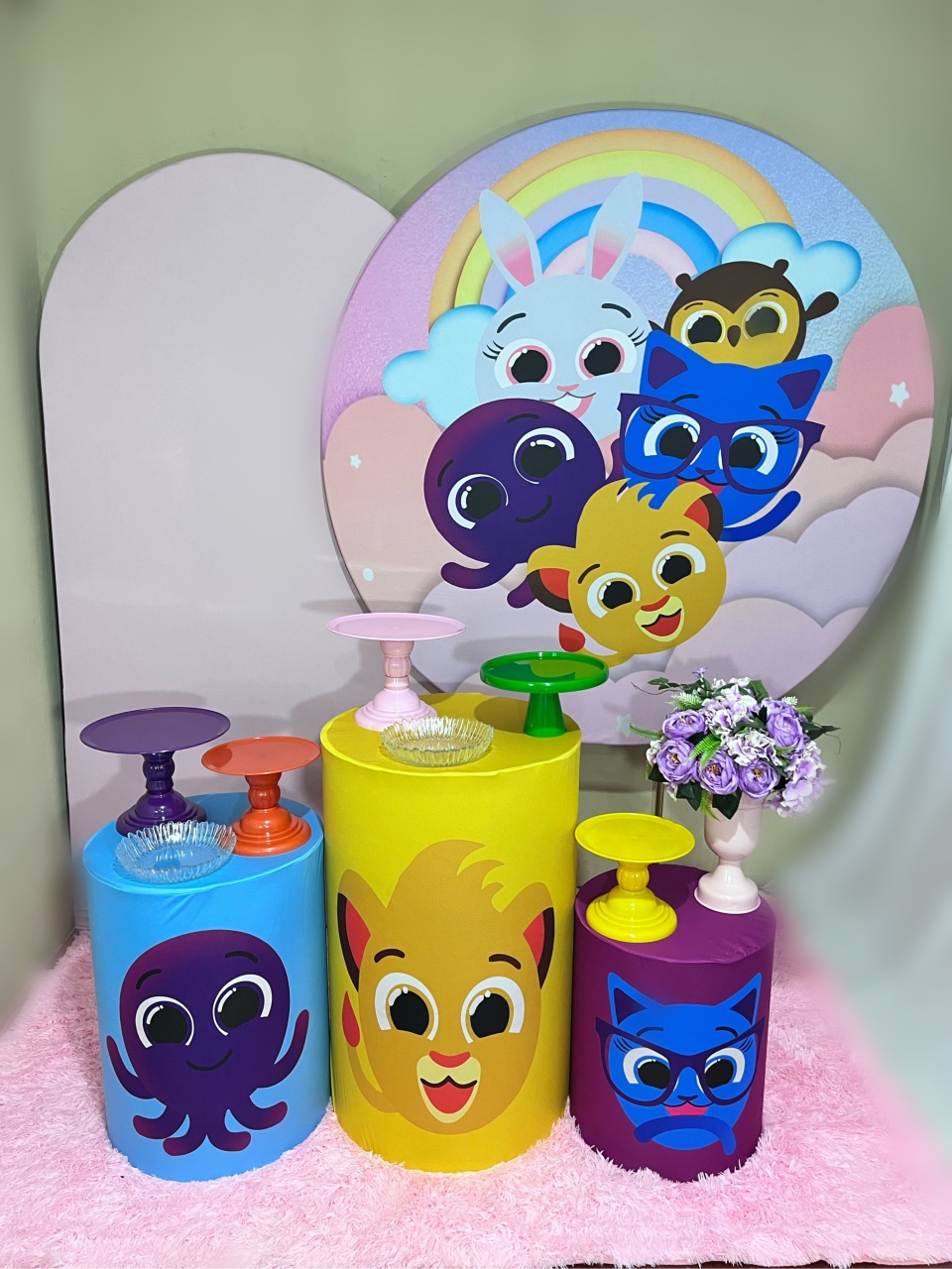 Bolo Fofos - Meninas - Festa Completa - Kit Comemore 1 - PEGUE E MONTE CATALAGO VEM FESTEJAR PALMAS
