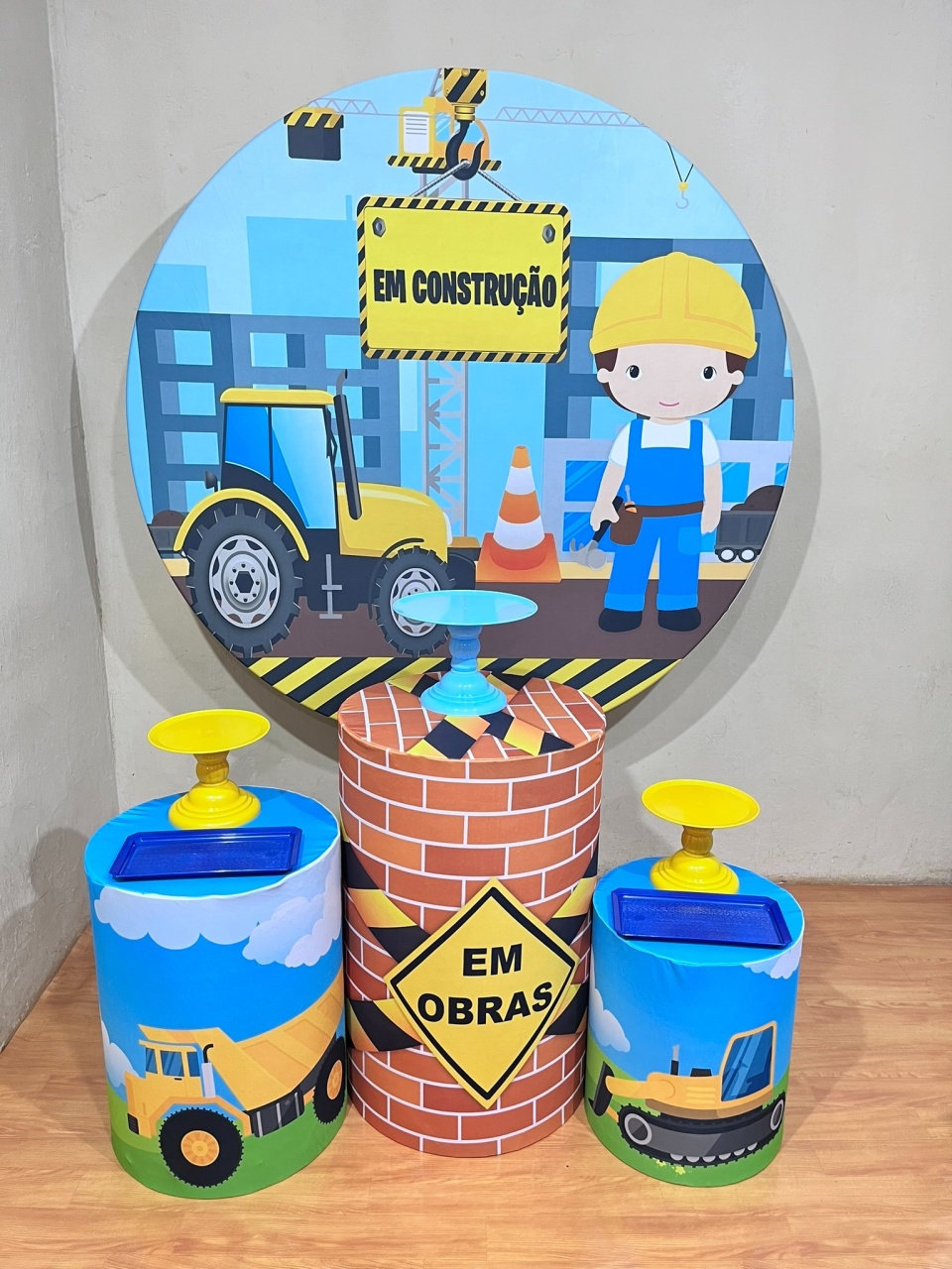 Construção - Completa - Kit Parabéns - PEGUE E MONTE CATALAGO VEM FESTEJAR PALMAS