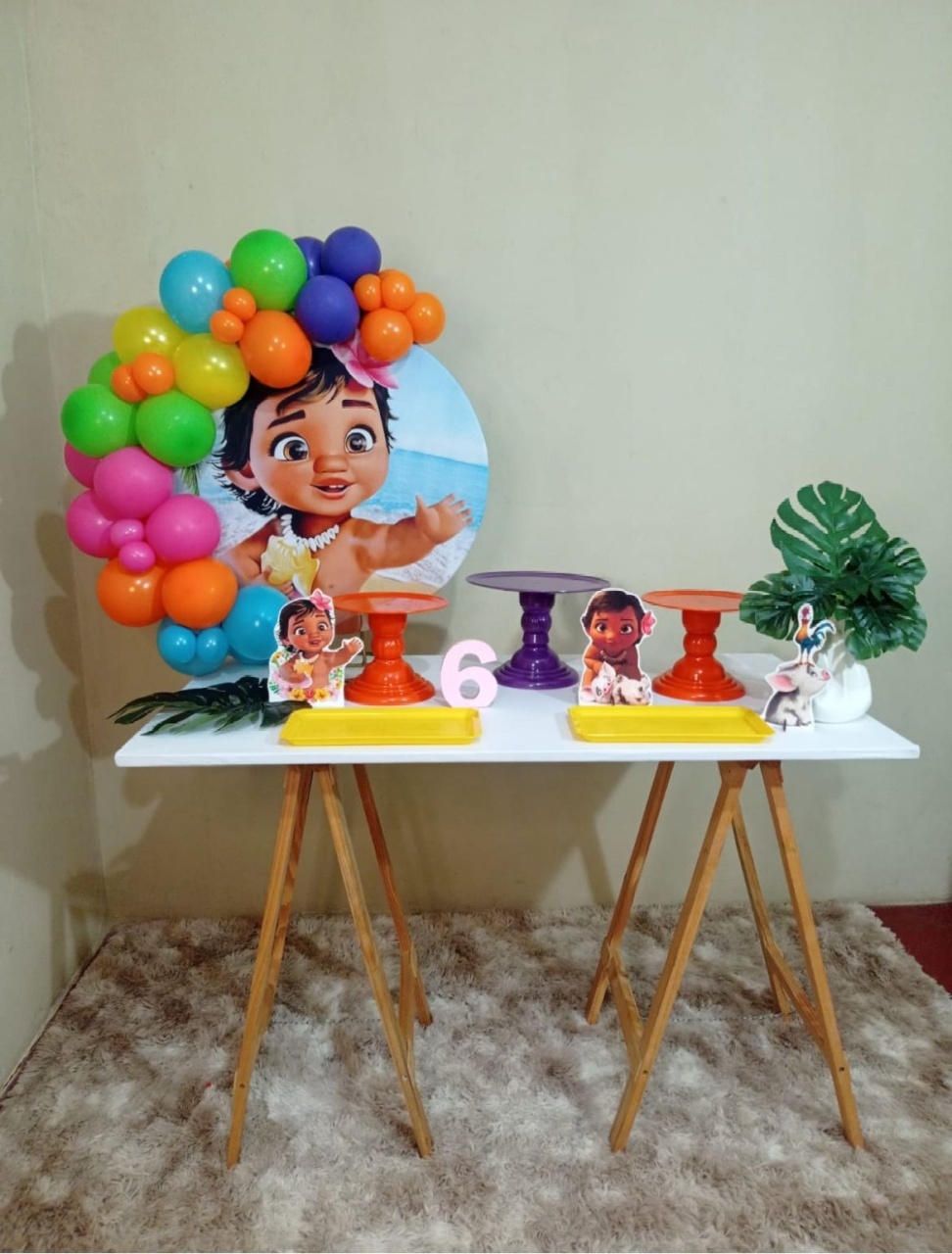 Moana Baby - Mini Kit Comemore  - PEGUE E MONTE CATALAGO VEM FESTEJAR PALMAS