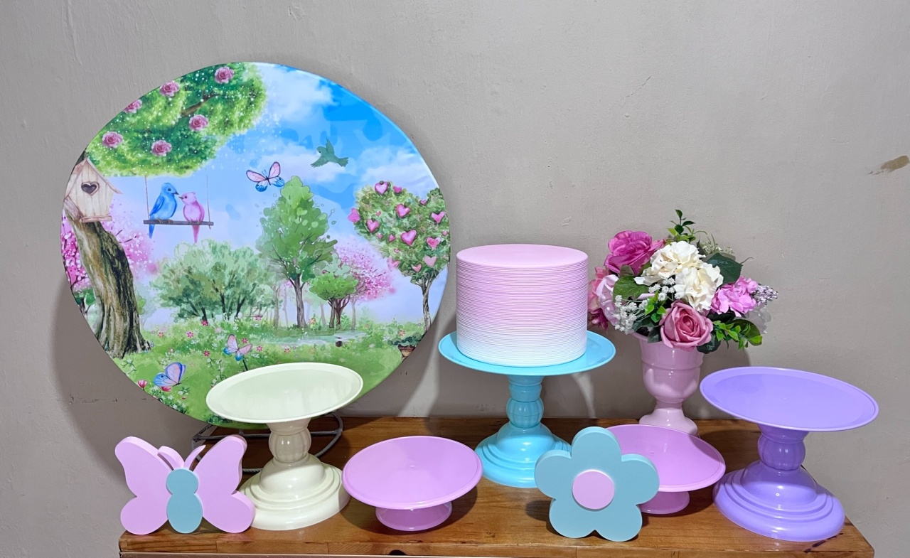  Jardim Encantado  - Mini Festa - Kit Parabéns - PEGUE E MONTE CATALAGO VEM FESTEJAR PALMAS