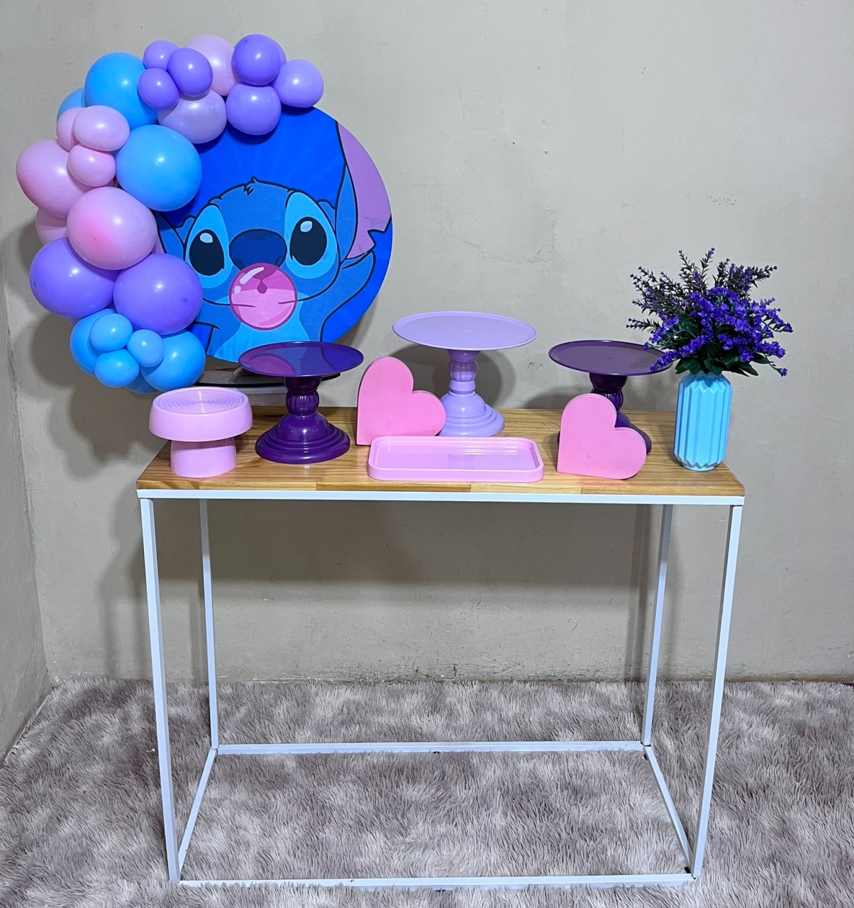 Stitch   - Mini Festa - Kit Comemore - PEGUE E MONTE CATALAGO VEM FESTEJAR PALMAS