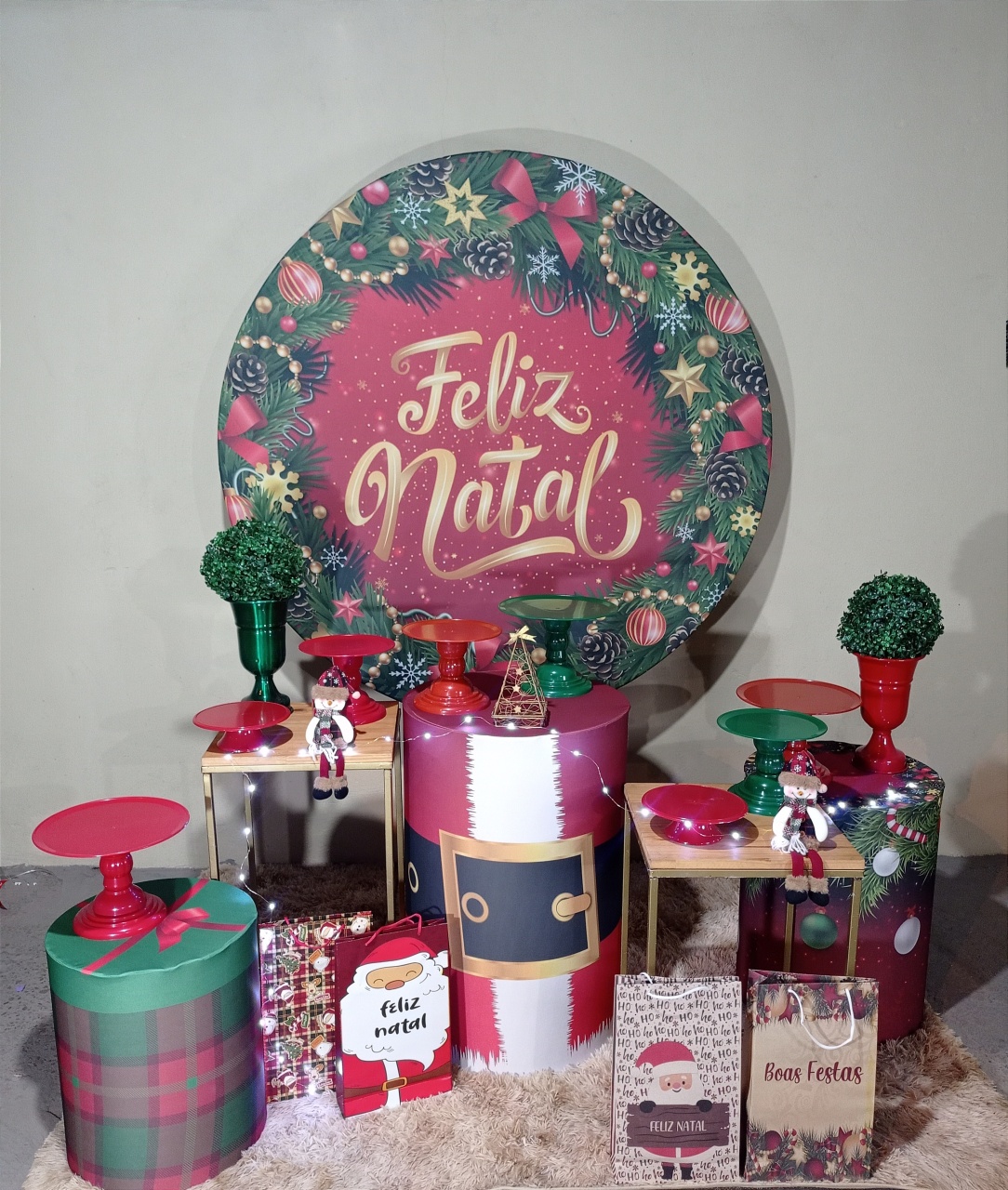 Decorações Natalinas - 2025  - Kit Festejar (Cópia) - PEGUE E MONTE CATALAGO VEM FESTEJAR PALMAS