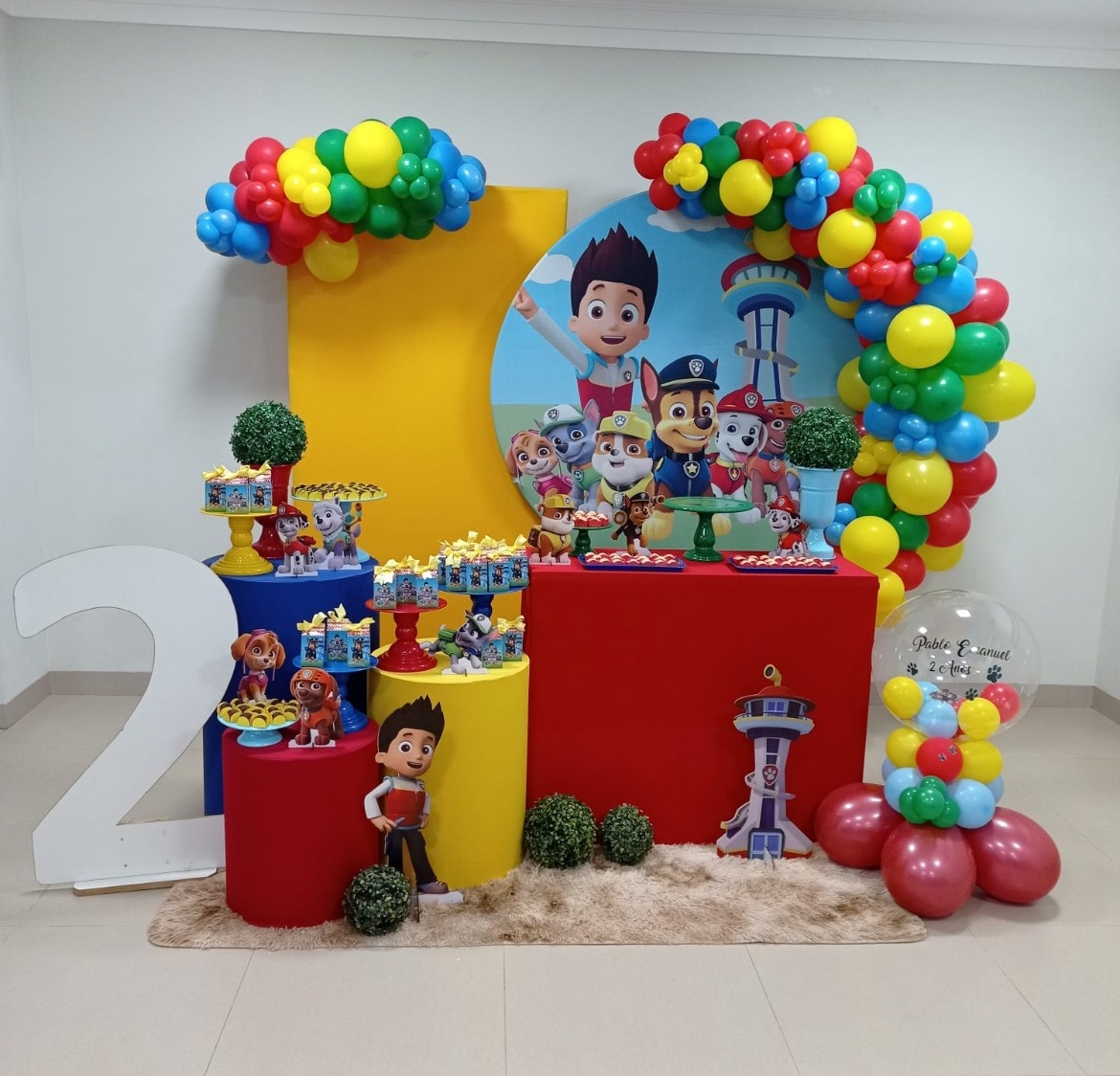 Patrulha Canina - Festa Completa - Kit Festão (Com Balões) - PEGUE E MONTE CATALAGO VEM FESTEJAR PALMAS
