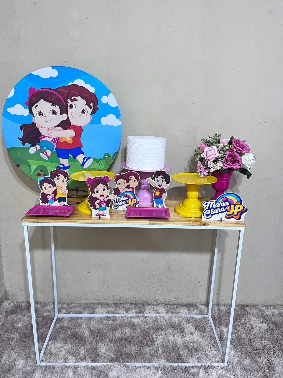 Maria Clara E Jp - Mini Festa - Comemore (Com Balões) - PEGUE E MONTE CATALAGO VEM FESTEJAR PALMAS