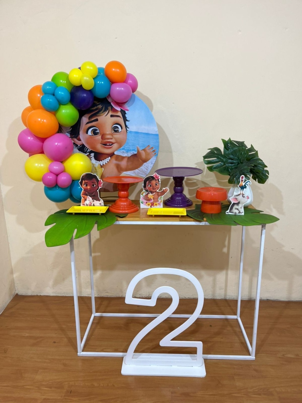 Moana Baby - Mini Kit Comemore Com Numero Mdf - PEGUE E MONTE CATALAGO VEM FESTEJAR PALMAS