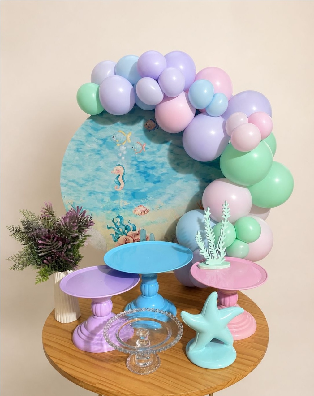 Fundo Do Mar - Mini Festa - Kit Festejar Com Cores Candy Color - PEGUE E MONTE CATALAGO VEM FESTEJAR PALMAS