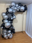 Balões  - Modelo Festão  Com Bolas Cromadas +Bubles  - imagem 2