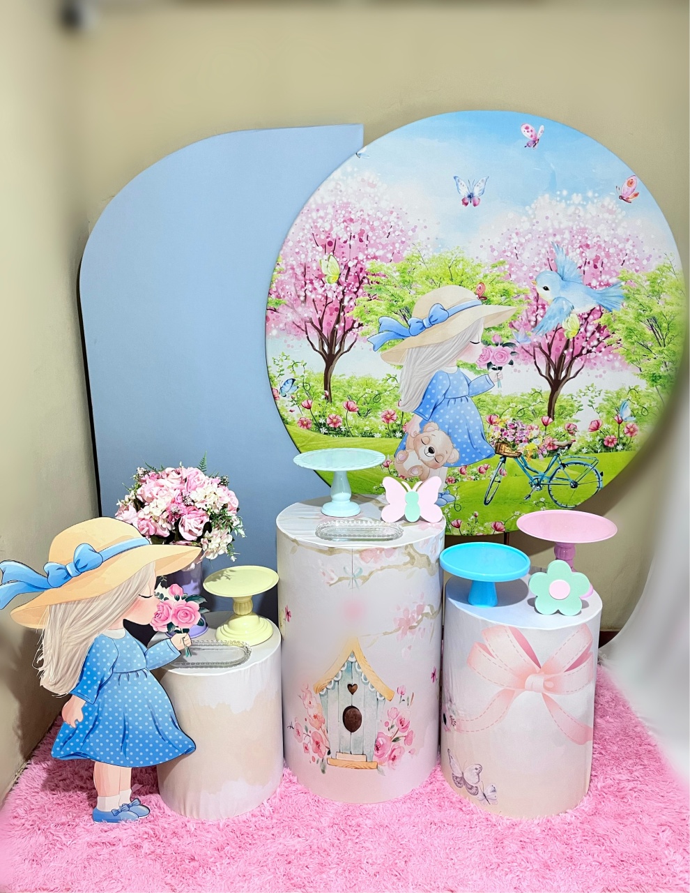 Menina No Jardim Encantado (Papel de Cartas)- Festa Completa - Kit Comemore 1 - PEGUE E MONTE CATALAGO VEM FESTEJAR PALMAS