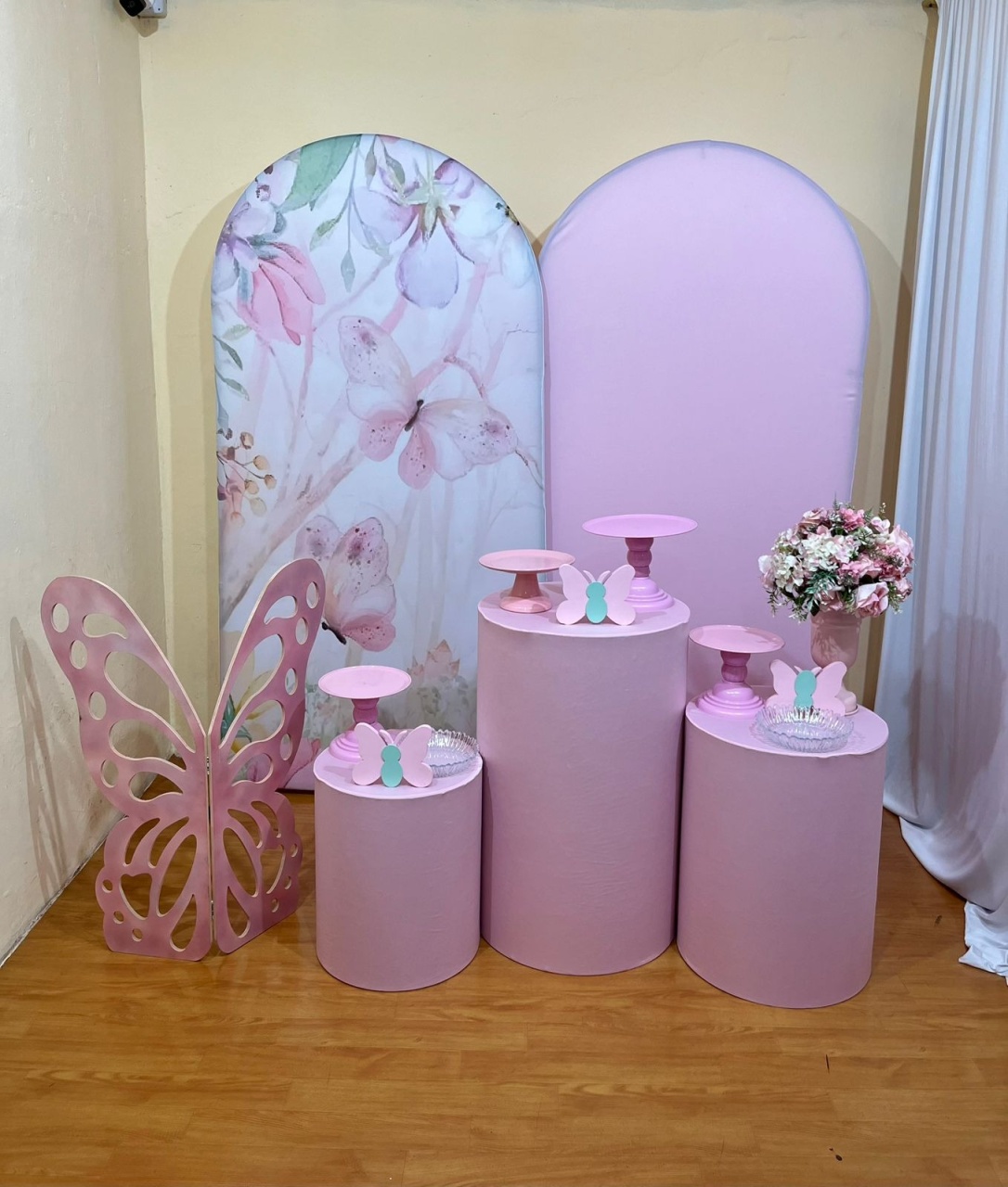 Jardim das Borboletas Rosa Romano - Festa Completa - Kit Comemore - PEGUE E MONTE CATALAGO VEM FESTEJAR PALMAS