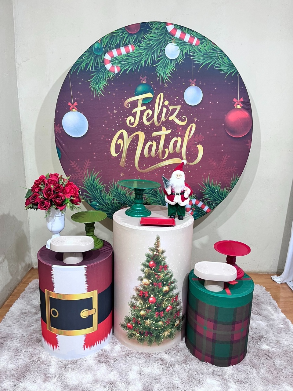 Decorações Natalinas - 2025  - Kit Festejar - PEGUE E MONTE CATALAGO VEM FESTEJAR PALMAS