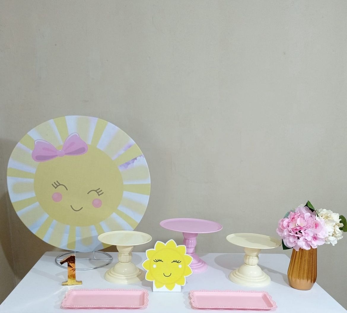 Solzinho Menina - Mini Festa - Kit Parabéns - PEGUE E MONTE CATALAGO VEM FESTEJAR PALMAS