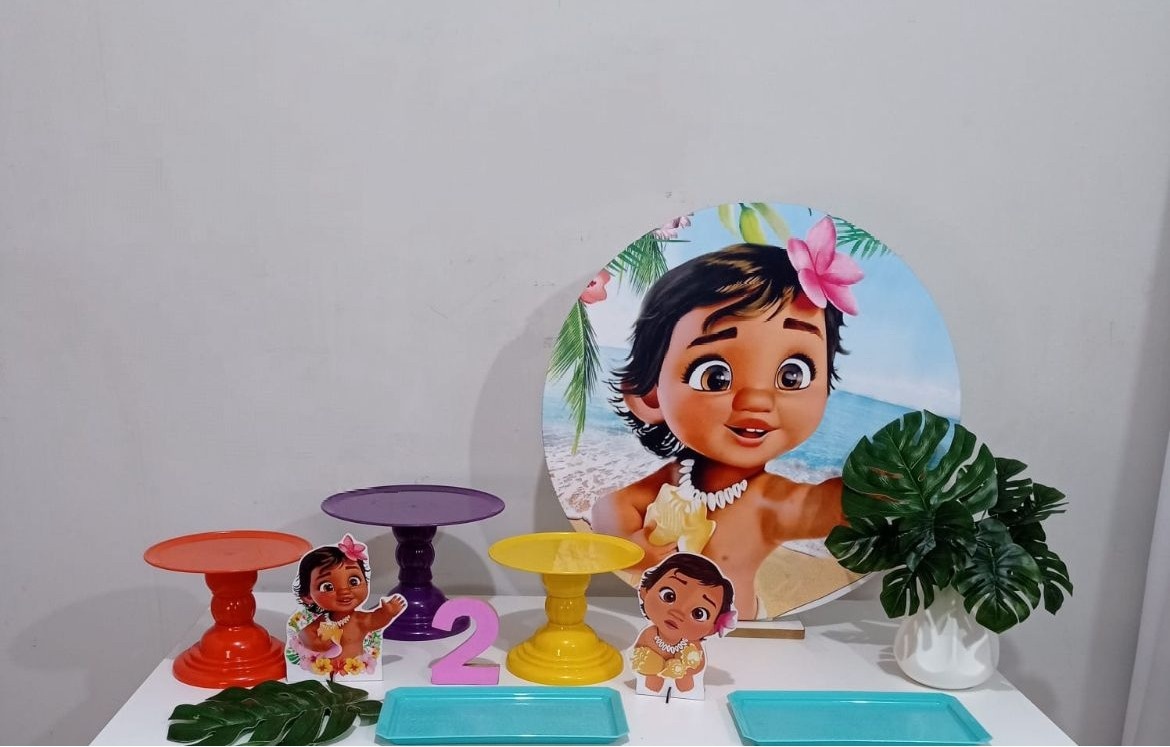 Moana Baby - Mini Kit Parabéns - PEGUE E MONTE CATALAGO VEM FESTEJAR PALMAS