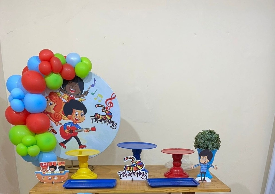 3 Palavrinhas Menino  - Mini Festa - Kit Festejar - PEGUE E MONTE CATALAGO VEM FESTEJAR PALMAS