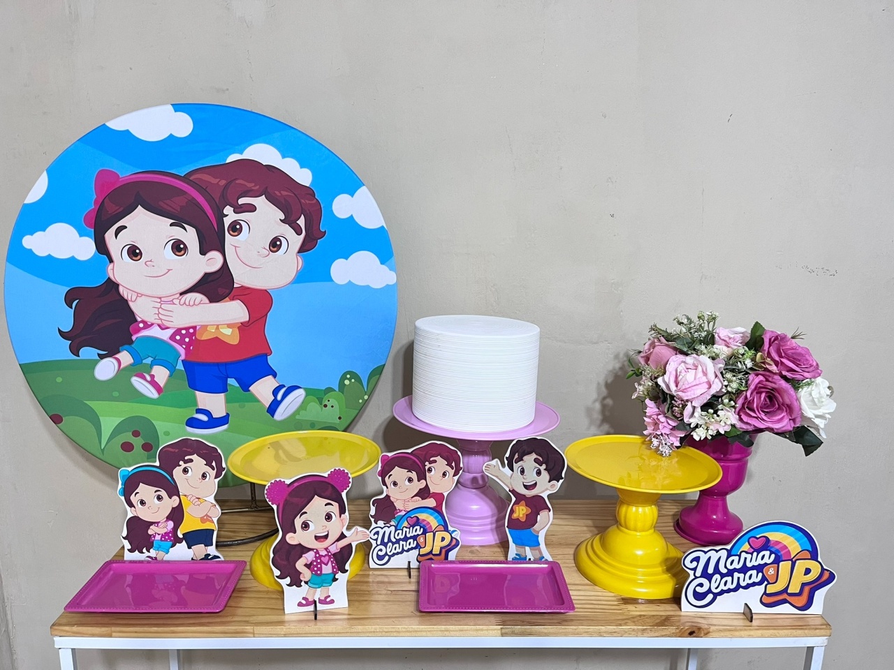 Maria Clara E Jp - Mini Festa - Parabens - PEGUE E MONTE CATALAGO VEM FESTEJAR PALMAS