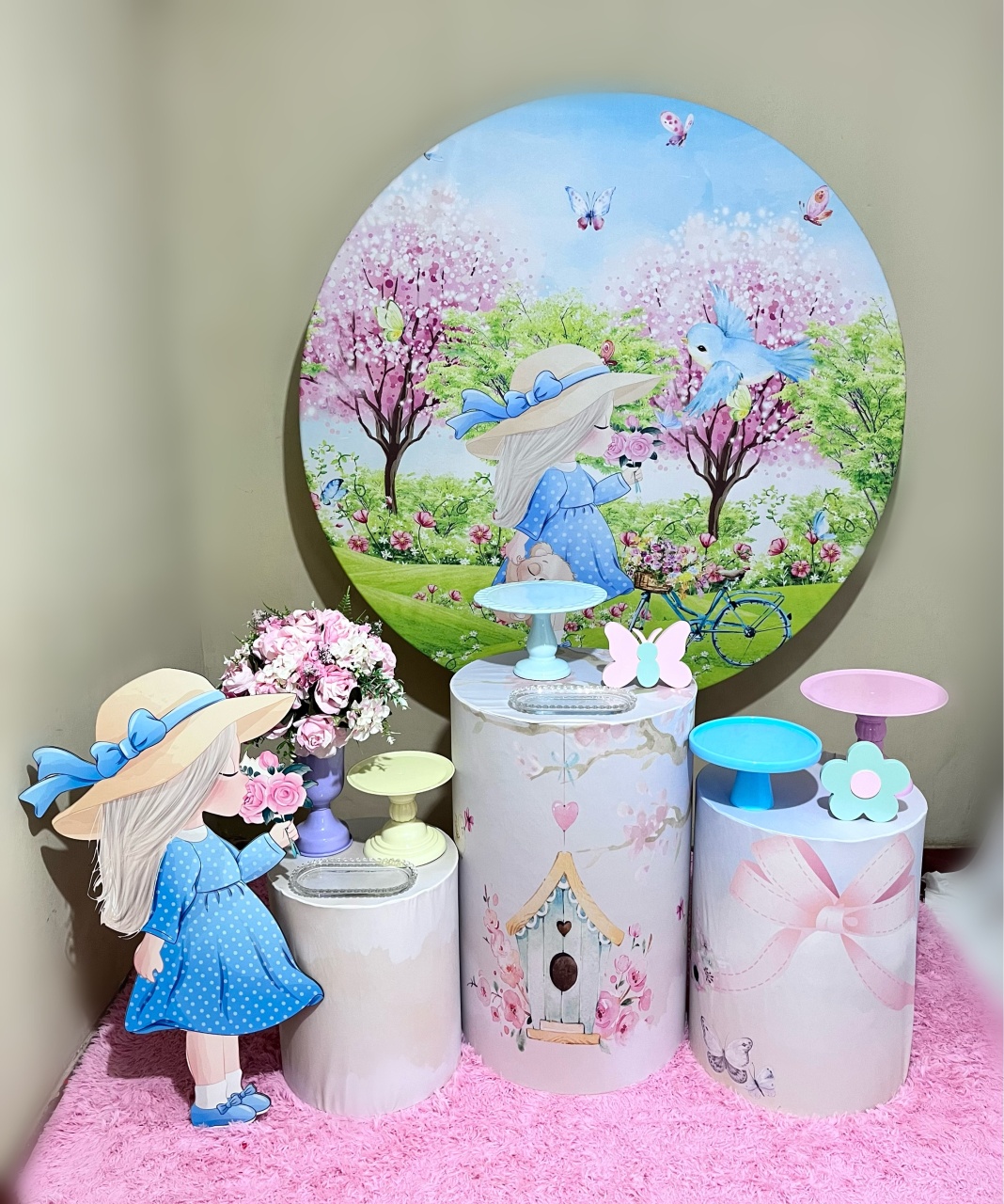 Menina No Jardim Encantado (Papel de Cartas)- Festa Completa - Kit Festejar - PEGUE E MONTE CATALAGO VEM FESTEJAR PALMAS