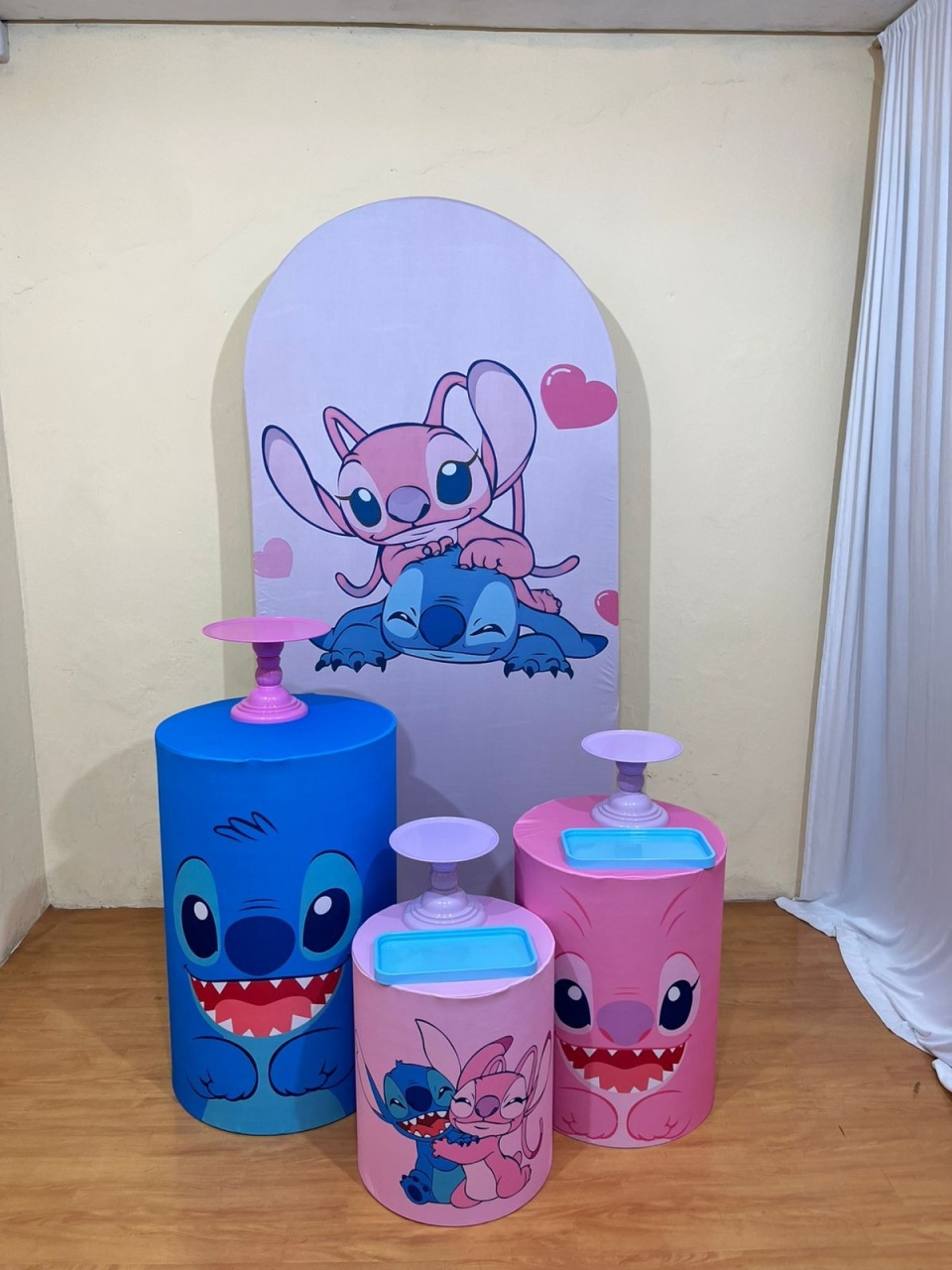 Stitch  E Angel - Festa Completa - Kit Parabéns  - PEGUE E MONTE CATALAGO VEM FESTEJAR PALMAS