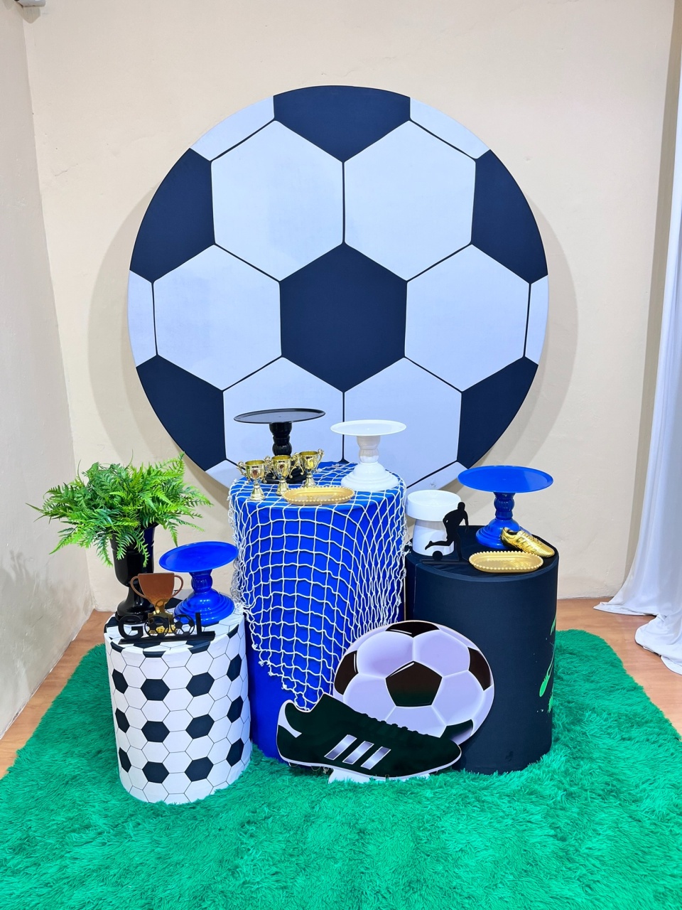 Futebol Azul - Festa Completa  - Kit Festejar  - PEGUE E MONTE CATALAGO VEM FESTEJAR PALMAS
