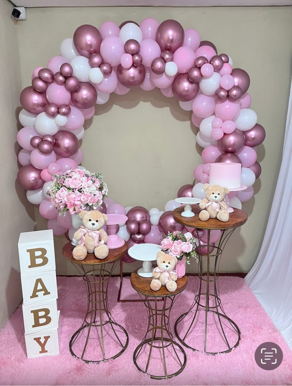 Cha de Bebe Menina - Rosa  - Festa Completa - Sem Balões  - PEGUE E MONTE CATALAGO VEM FESTEJAR PALMAS