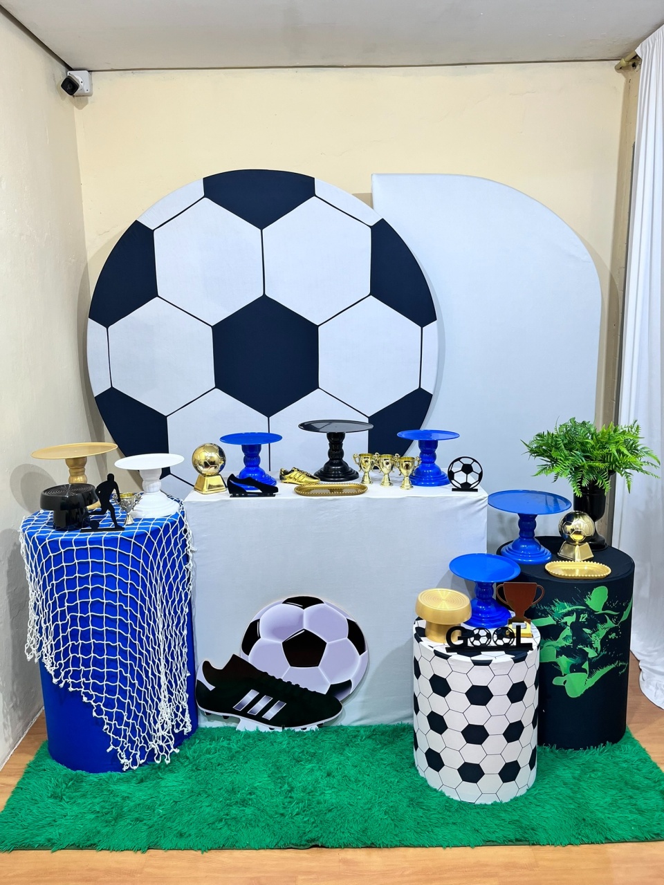 Futebol Azul - Festa Completa  - Kit Festão  - PEGUE E MONTE CATALAGO VEM FESTEJAR PALMAS